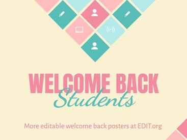 Create Welcome Back Posters for Schools