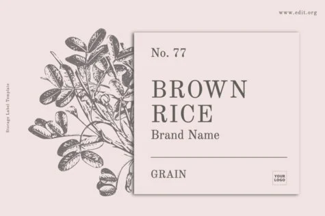 Customize your label